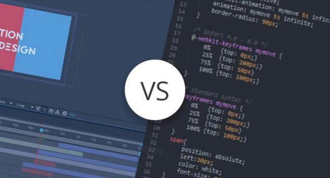 Motion design vs CSS animation