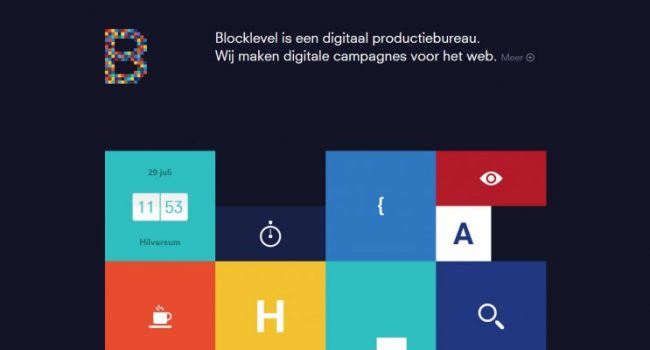 Site utilisant le flat design