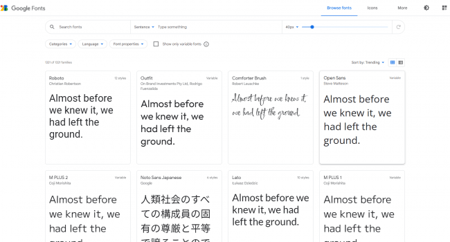 Google Fonts